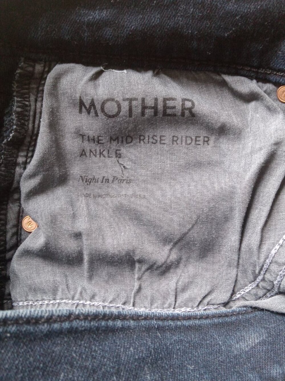 MOTHER Mid Rise Rider Ankle Jeans. - Picture 4 of 6